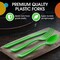 Exquisite Polished Plastic Silverware – 150 Pcs Heavy Duty Cutlery Set – 50 Each of Forks, Knives & Spoons – Disposable Utensil Set for Parties, Events & Catering – Flatware Set by Party Solids